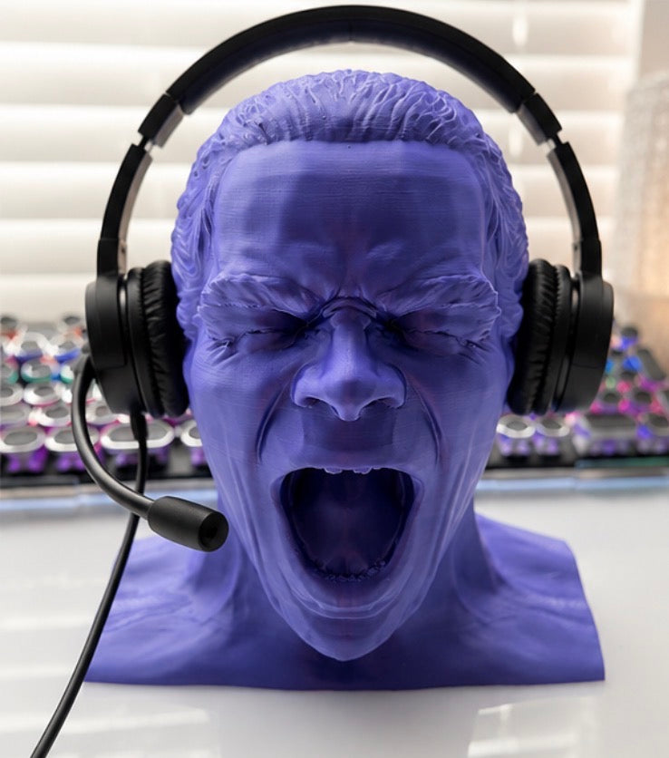 The Scream Head Headset Stand