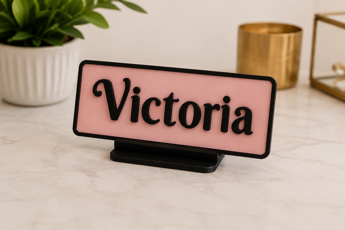 Custom Personalized Table/Desk Name Plate
